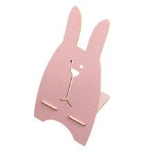 Wooden Rabbit Design Phone Stand
