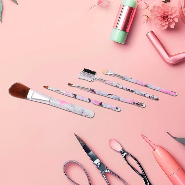 Decorative Floral Makeup Brushes