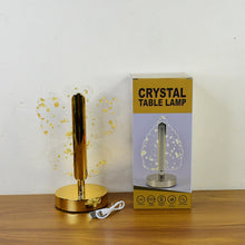 Luxury Golden Crystal LED Table Lamp (1 Pc)