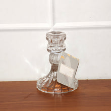 Elegant Crystal Glass Candle Holder Stand (1 Pc)