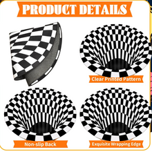 3D Space Round Carpet, Floor Mat Non-Woven Doormat (1 Pc / 78 Cm)