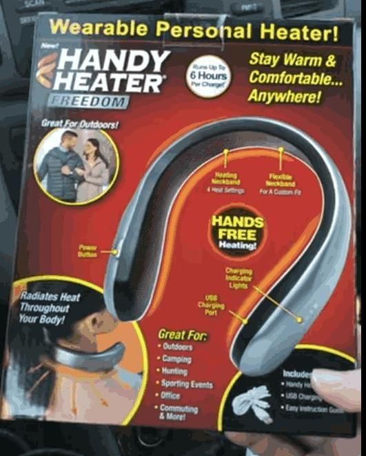 Handy Heater Freedom | Wearable Neck Heater with 4 Heat Settings & Comfort-Heat Technology