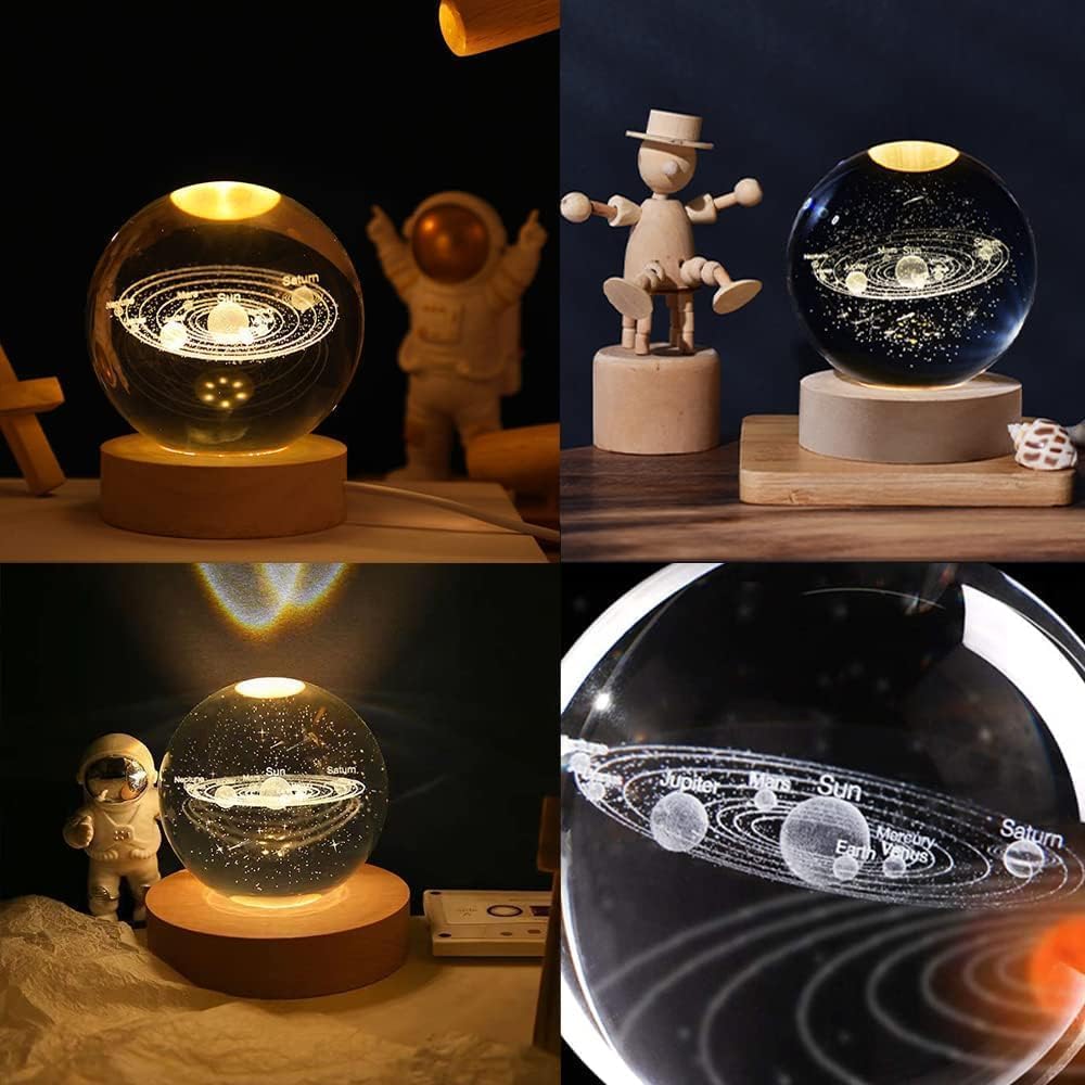 3D Crystal Lamp Ball (Assorted Design)