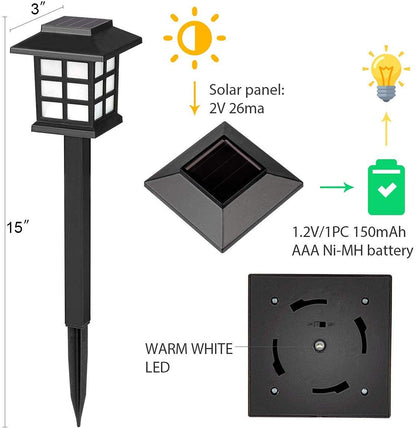 Eco-Friendly Solar Pathway Lights for Stunning Outdoor Spaces (6 Pack)