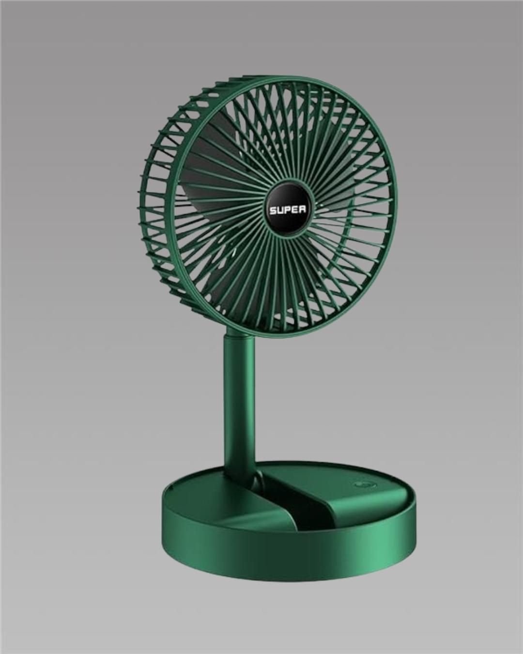 Fan - Height Adjustable Telescopic Rechargeable Standing Fan Rechargeable Pedestal Fan