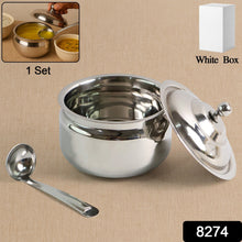 Premium Stainless Steel Ghee Pot (1 Set)