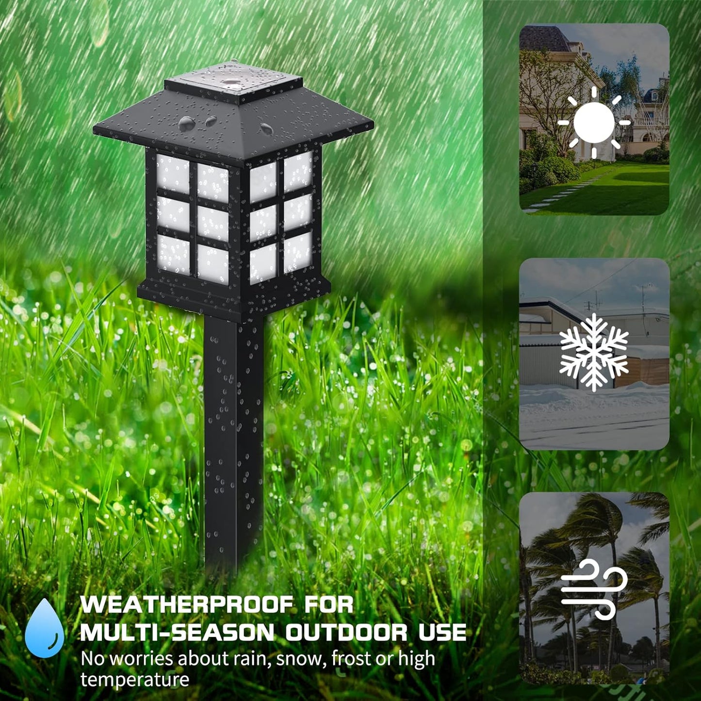 Eco-Friendly Solar Pathway Lights for Stunning Outdoor Spaces (6 Pack)