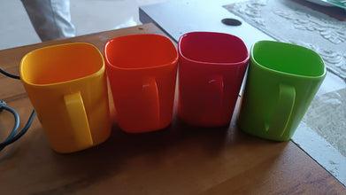Square Melamine Mug – Premium Durable Lightweight Cup (1 Pc)