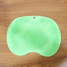 Green Silicone Bath Massage Cushion – Suction Cup Exfoliating Foot Scrubber & Mat