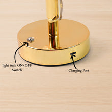 Luxury Golden Leaf Design Crystal Table Lamp (1 Pc)