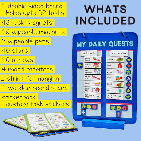 Magnetic Board, Sticker Book & Activity Cards (1 Set)