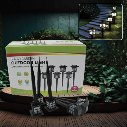 Eco-Friendly Solar Pathway Lights for Stunning Outdoor Spaces (6 Pack)